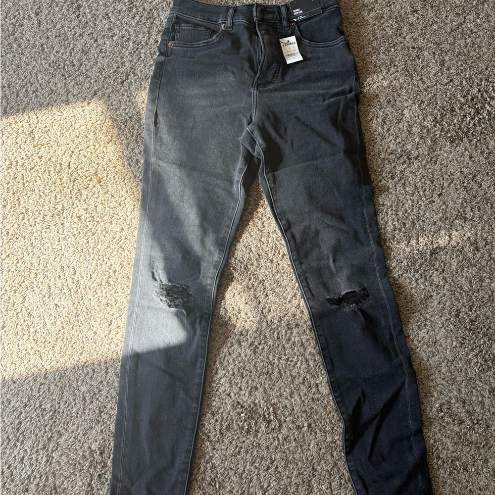 Express Women's Dark Gray Skinny Jeans